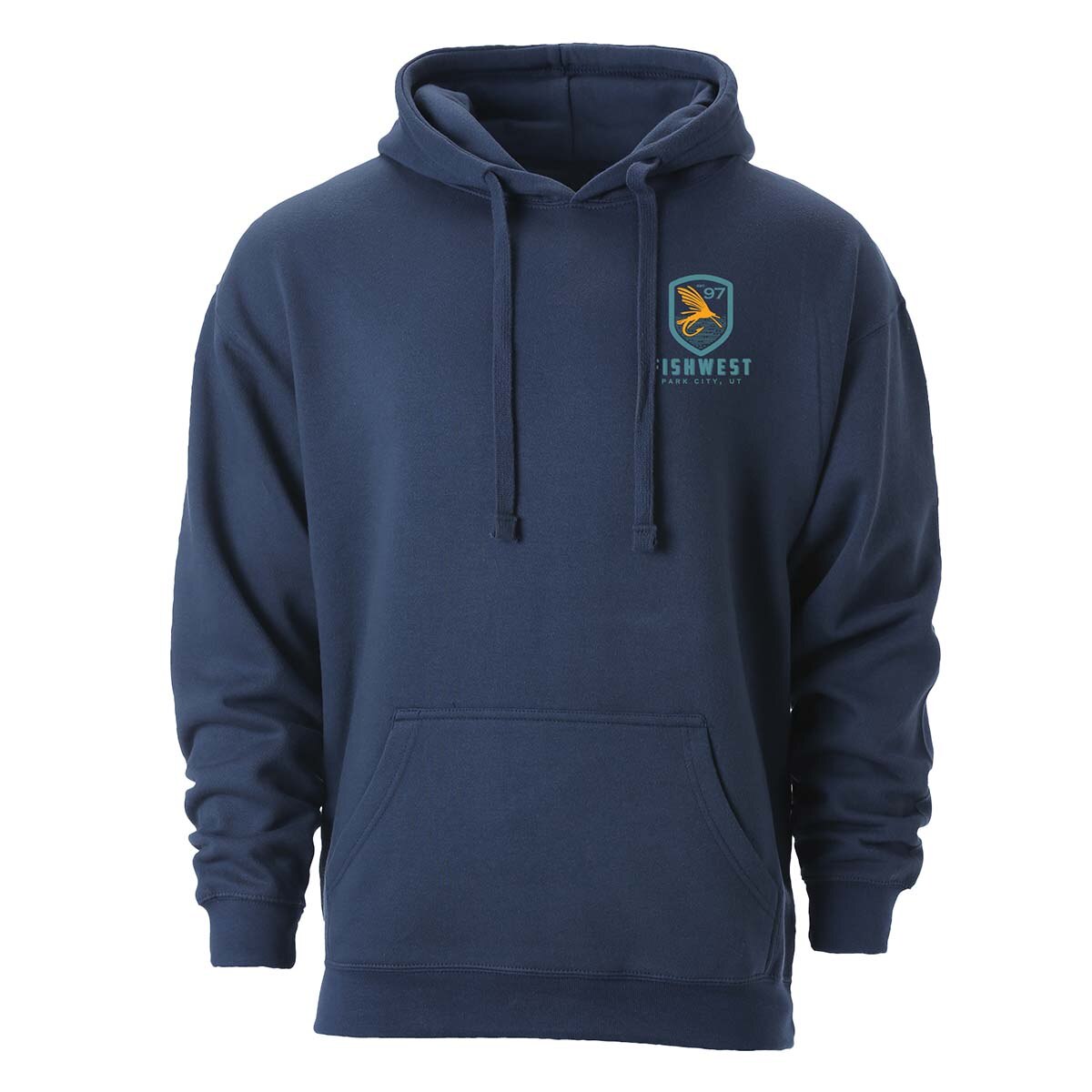 Fishwest Logo Benchmark Hoody Men's in Indigo